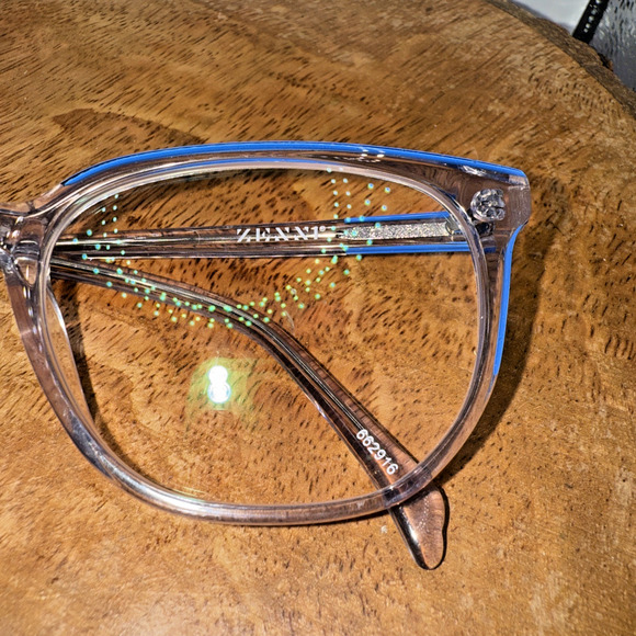 Zenni Optical Clear Blue Eyeglass Frames 662916 Mist 53-14-136 - Picture 9 of 9